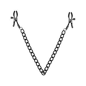 Bedroom Fantasies Chain Nipple Clamps (Black), svorky na bradavky