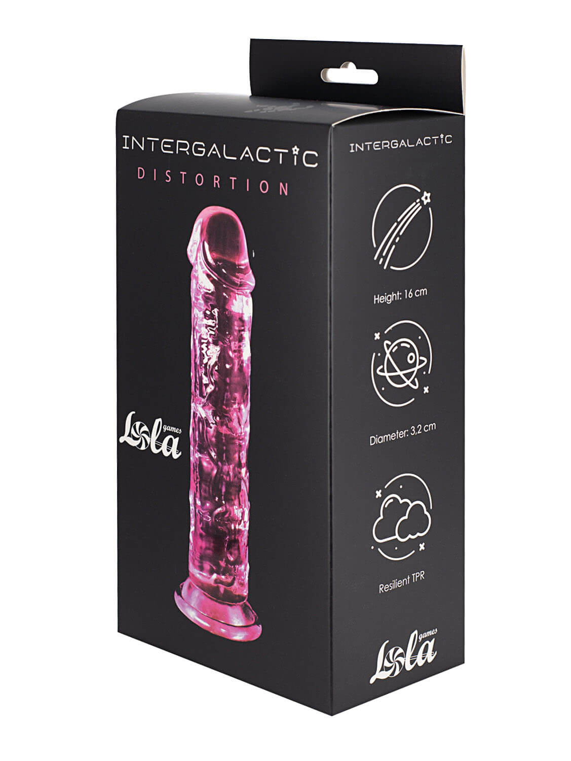 Intergalactic Distortion (Pink), sexy priehľadné dildo