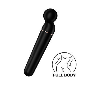 Satisfyer Planet Wand-er (Black), luxusná masážna hlavica