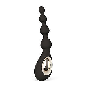 LELO Soraya Beads (Black), análne vibračné korálky