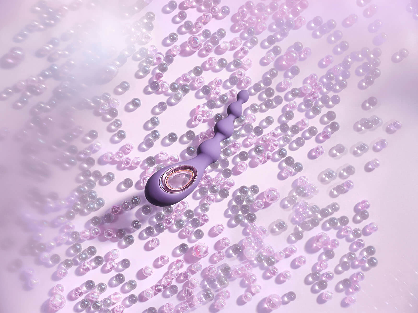 LELO Soraya Beads (Violet Dusk), análne vibračné korálky
