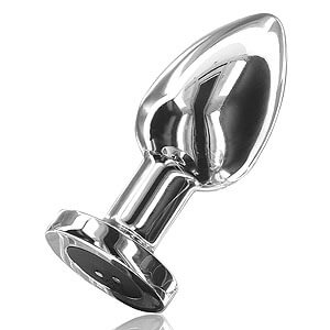 ToyJoy The Glider Buttplug (Large), železný análny kolík s vibráciami