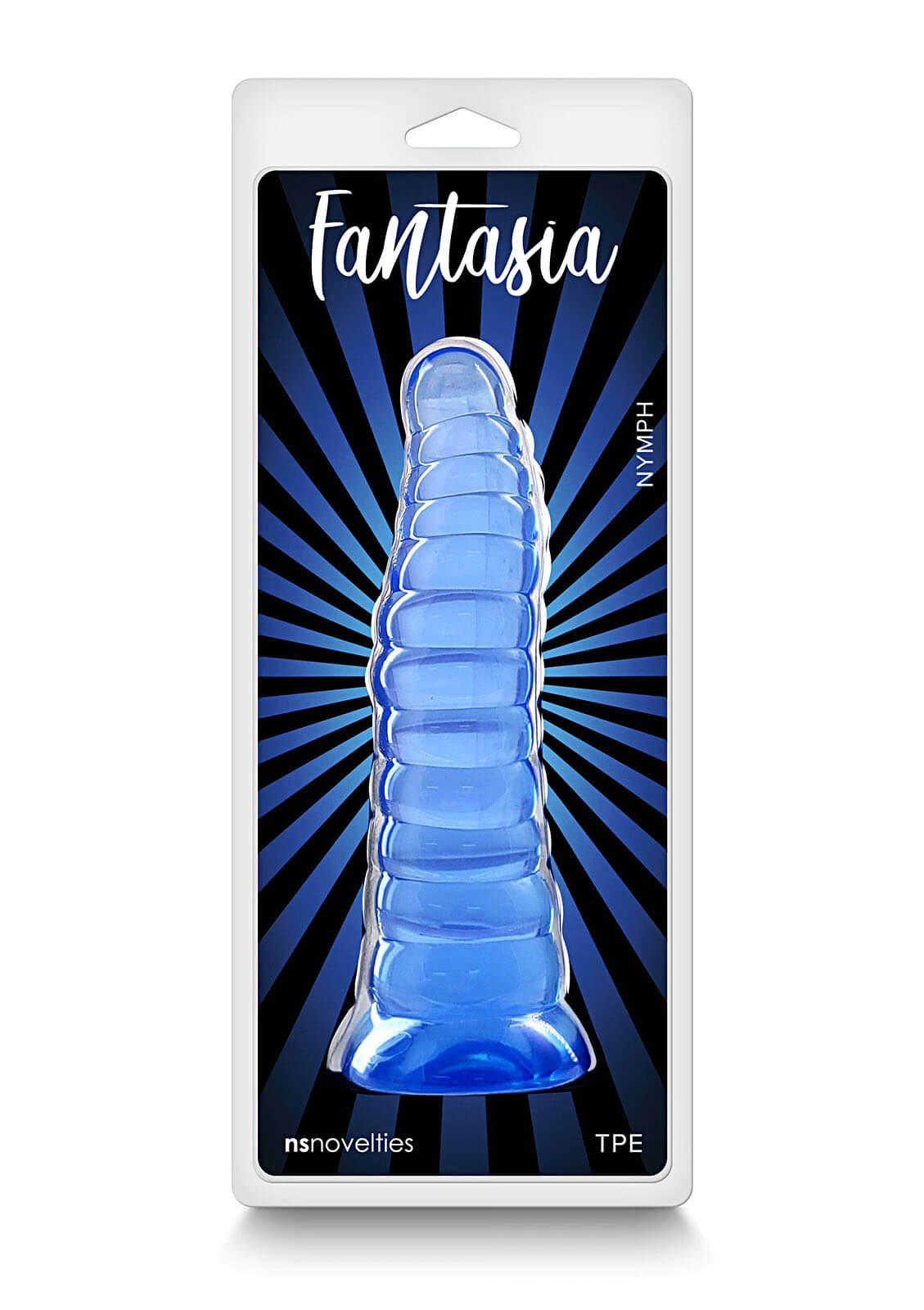 NS Novelties Fantasia Nymph (Blue), priehľadné dildo s prísavkou