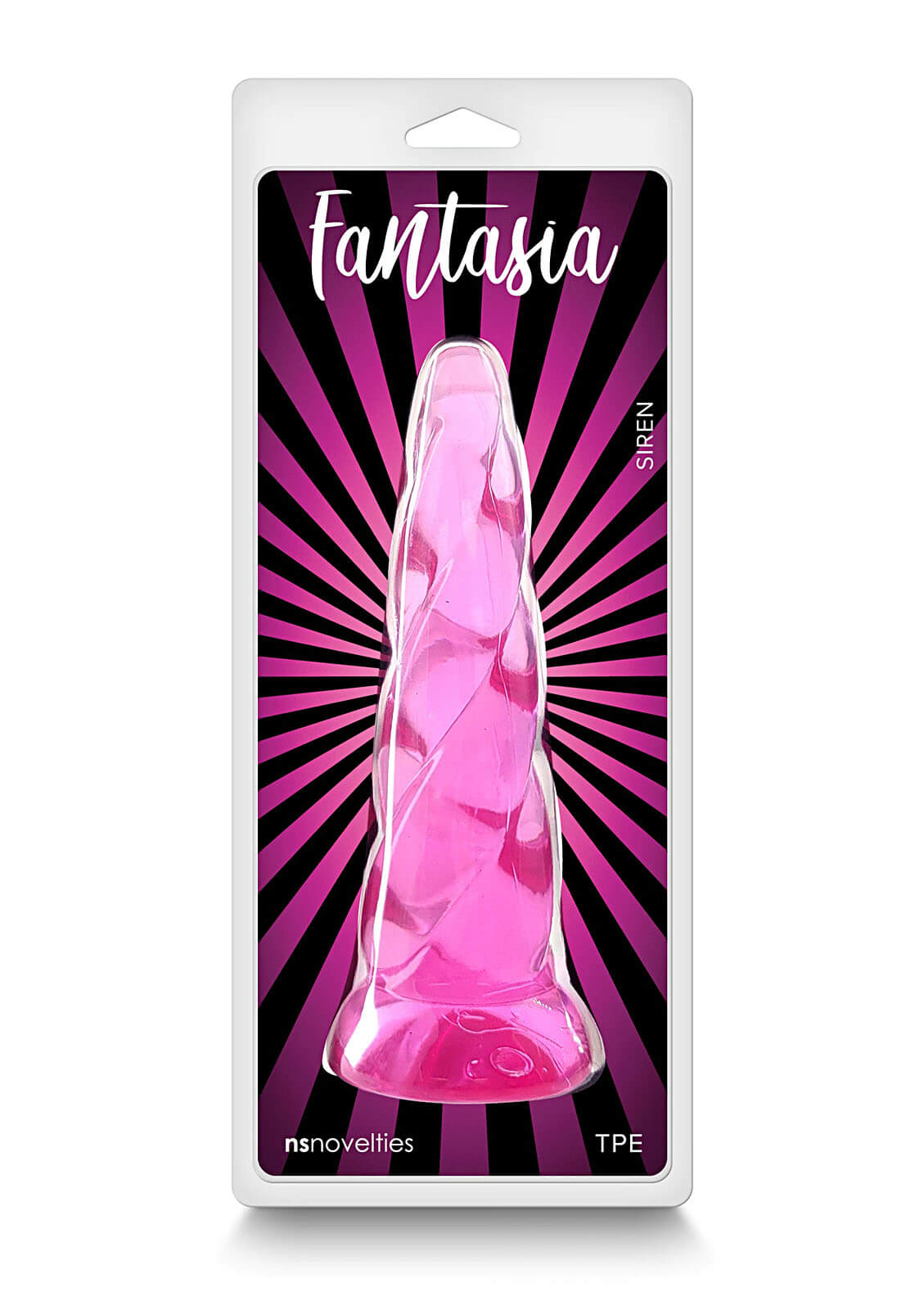 NS Novelties Fantasia Siren (Pink), priehľadné dildo s prísavkou