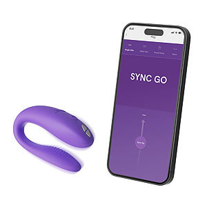 We-Vibe Sync Go (Purple), párový vibrátor s aplikáciou
