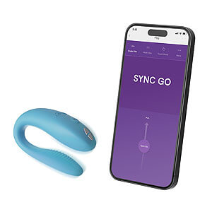 We-Vibe Sync Go (Turquoise), párový vibrátor s aplikáciou