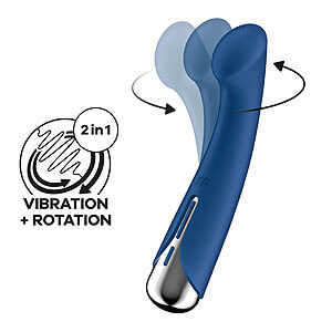 Satisfyer Spinning G-Spot 1 (Blue), rotujúci vibrátor