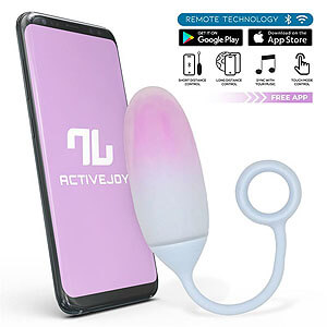 IntoYou ActiveJoy App Egg (Blue), vibračné vajíčko s ovládaním telefónom
