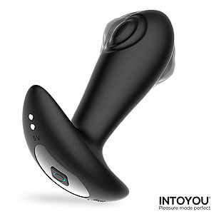 Intoyou Milton Dual Tapping Plug, pulzujúci análny kolík