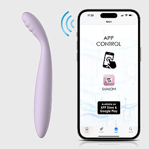 Svakom Cici 2 APP (Pastel Lilac), teplý vibrátor na bod G