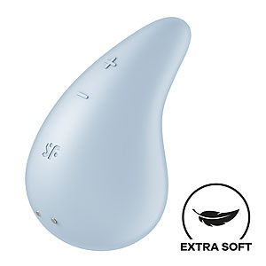 Satisfyer Dew Drop (Blue), prikladací vibrátor