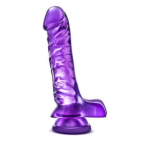 Blush B Yours Basic 8 (Purple), priehľadné dildo