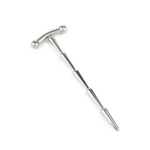 Mr. Steel Smooth Cum Rattle Penis Plug, zátka do penisu