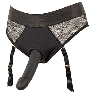 You2Toys Strap-On Set (Black), nohavičky a pripínací penis sada