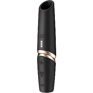 Satisfyer Perfect Kiss (Black), pulzný vibrátor na klitoris