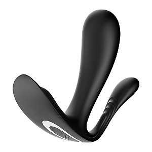 Satisfyer Top Secret+ APP (Black), pančuchový vibrátor