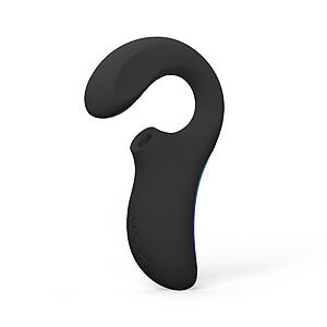 LELO Enigma Double Sonic (Black), dvojitý sonický vibrátor