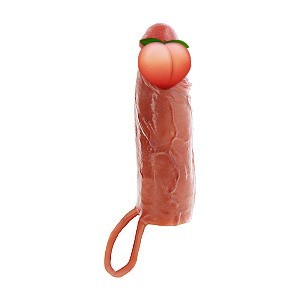 ToyJoy Get Real Hydrated Skin Penis Sleeve Silicone (16 cm), realistický návlek na penis