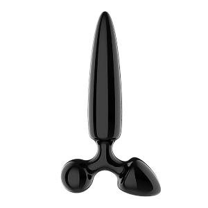 Satisfyer Triple Crystal 1 (Black), sklenený trojitý stimulátor
