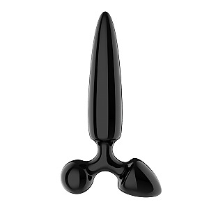 Satisfyer Triple Crystal 1 (Black), sklenený trojitý stimulátor