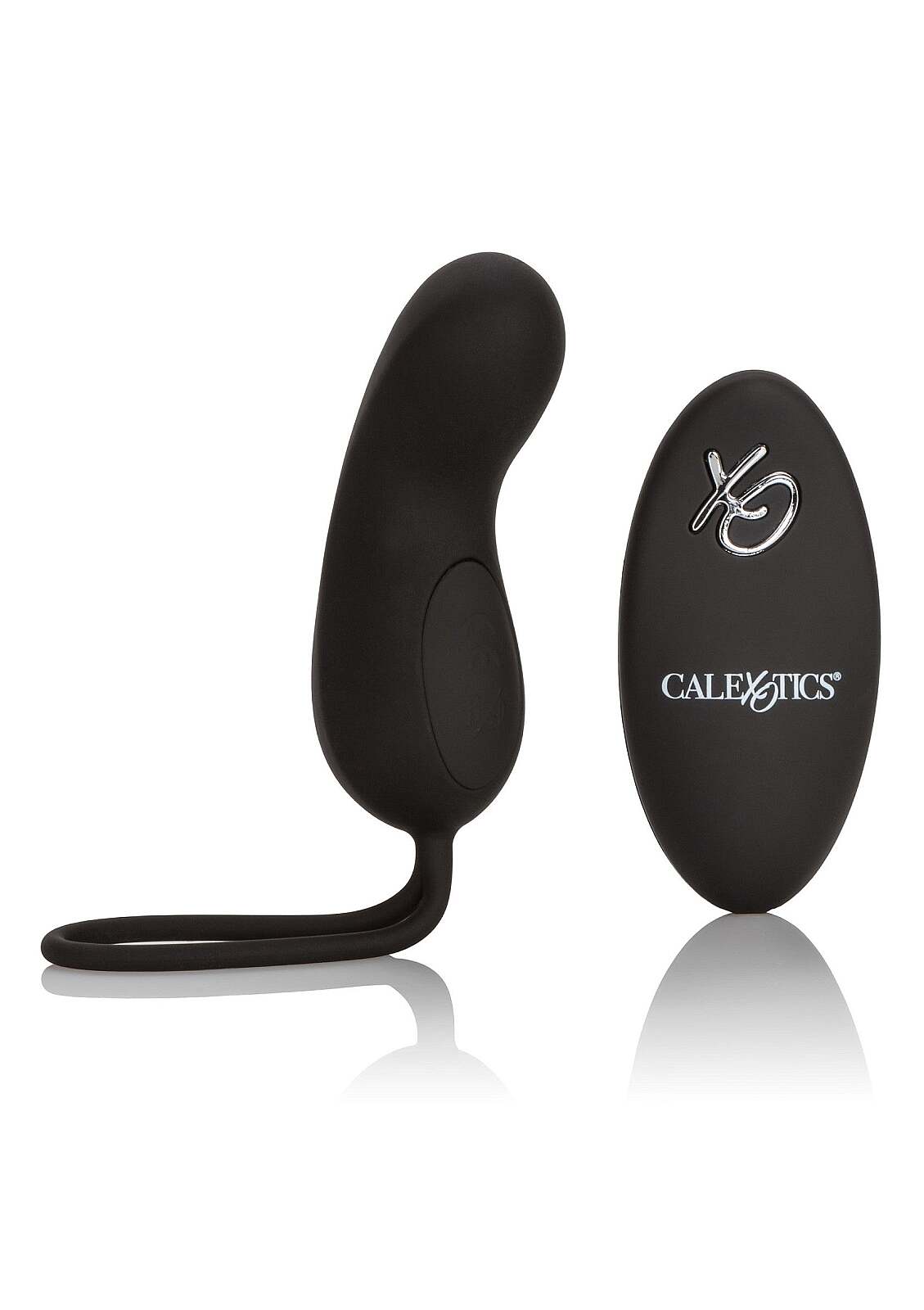 CalExotics Remote Rechargeable Curve (Black), diaľkový mini vibrátor
