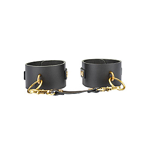 Liebe Seele Samurai Thick Leather Wrist Cuffs, kožené putá na zápästia
