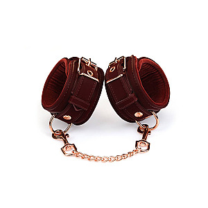 Liebe Seele Metallic Shade Burgundy Vegan Wrist Cuffs, vegánske putá na zápästia