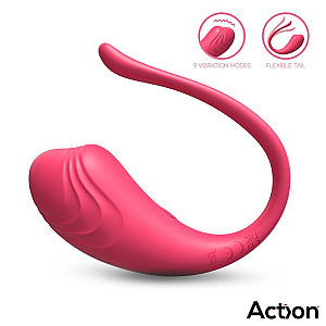 ACTION Luvia Vibrating Egg with Remote Control (Pink), vibračné vajíčko s ovládačom