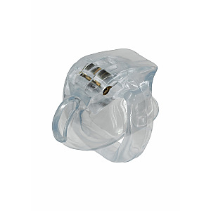Hidden Desire Extreme Clear Control Cock Cage X-Short (Clear), extra krátka uzamykateľná klietka