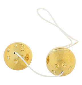 Gold Metal Balls, venušine guličky v metalickej farbe 3,5 cm