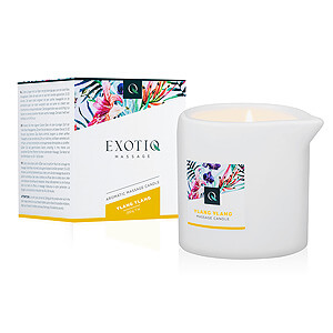 Zmyselná masážna sviečka ExotiQ Massage Candle Ylang Ylang 200g