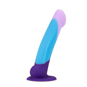Farebné silikónové dildo Blush AVANT Purple Haze 16,5x3 cm