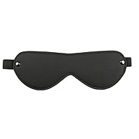 Maska cez oči EasyToys Leather Eye Mask čierna