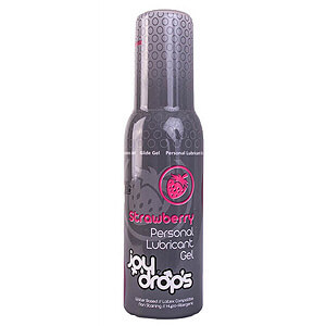 JoyDrops Strawberry (100 ml), lubrikačný gél s príchuťou jahôd