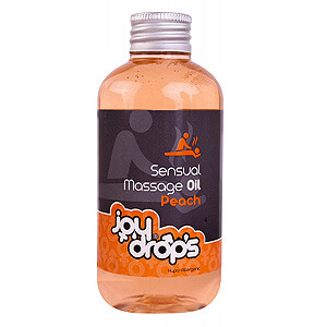 JoyDrops Sensual Massage Oil Peach 250ml vášnivý masážny olej