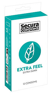 Secura Extra Feel 53 mm (12 ks), tenké kondómy