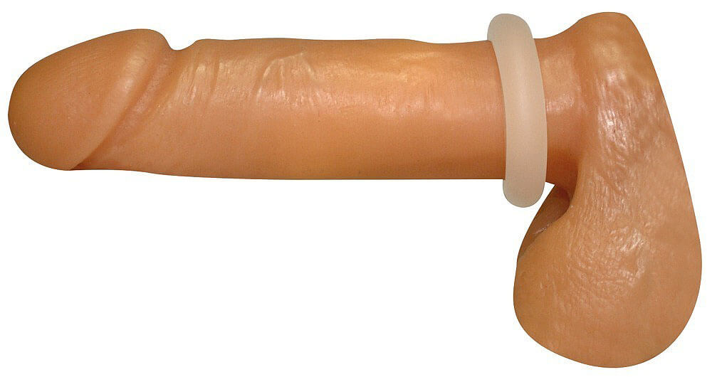 Stretchy silicone cockring