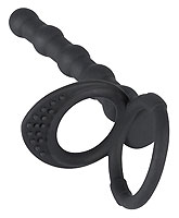 Análny kolík Black Velvets Cock & Ball Ring