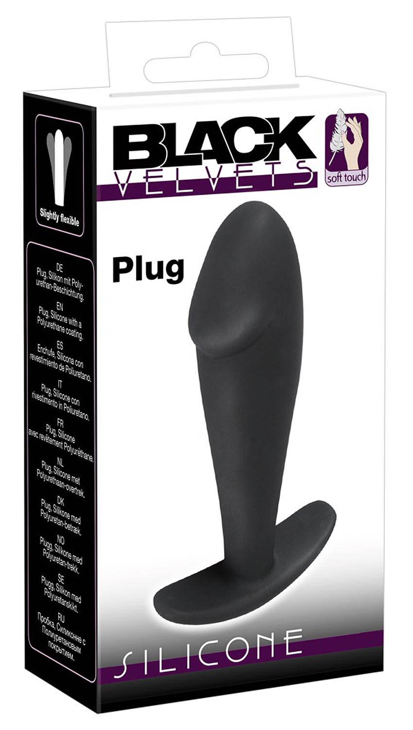 Análny kolík Black Velvets Butt Plug čierny