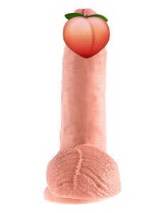 Pipedream King Cock 7" (17 cm) dildo so semenníkmi