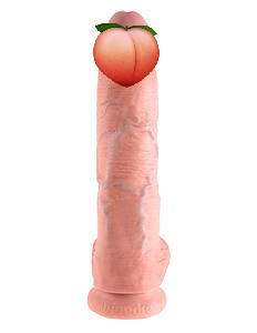 Pipedream King Cock 10" (25 cm) dildo so semenníkmi