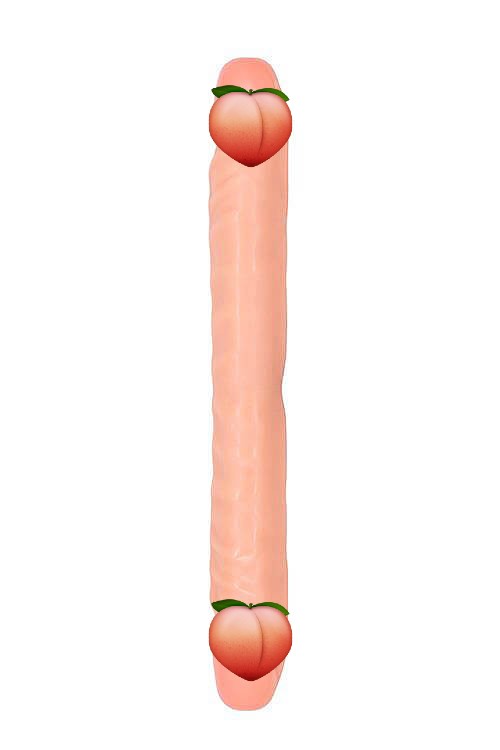 Double Solid Jelly Dong Flesh 30 cm, realistické dvojité dildo