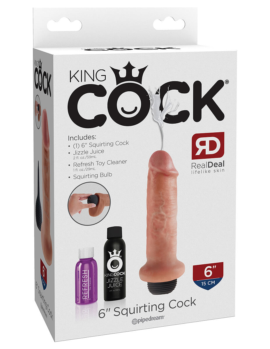 King Cock Squirting Cock 6″ (15 cm), striekacie dildo