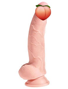 Zahnuté dildo King Cock Plus Triple Density 8" (20 cm)