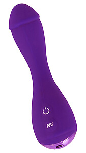 Sweet Smile G-spot Vibrator Purple - ohybný vibrátor k stimulácii G-bodu