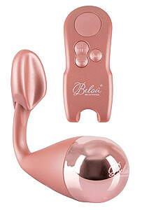 Diaľkovo ovládané vibračné vajíčko Belou Vibro-Bullet so stimulátorom klitorisu ružové
