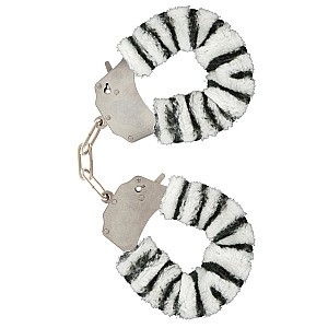 ToyJoy Putá s plyšom zebra