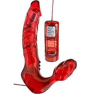 Bend Over Boyfriend Vibrating Red