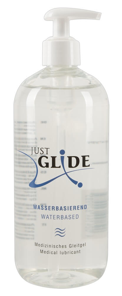 Just Glide waterbased 500ml, vodný lubrikačný gél s pumpičkou