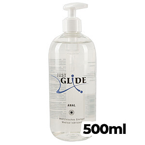 Just Glide Anal 500ml, vodný gél s pumpičkou na análny sex